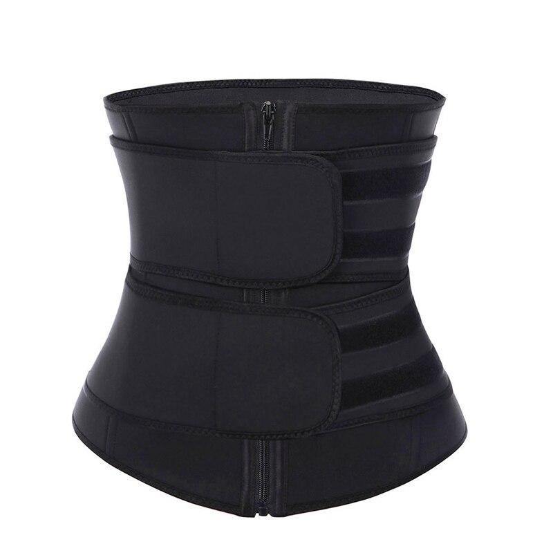 BellesSilhouettes™ Ceinture brûle graisse 100% Latex Noir